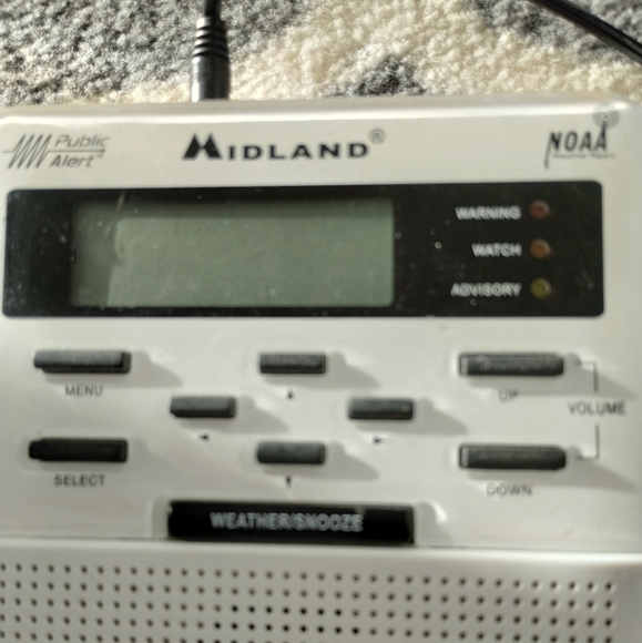 MIDLAND SAME All Hazards Weather Alert Radio Warning NOAA Alarm WR-100 - Picture 3 of 6